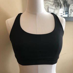 Lululemon black bra size 4 EGUC strappy back